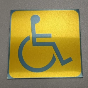Таблички из алюминия — Информационная табличка инвалид — фото