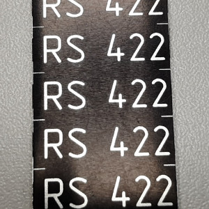 Таблички из алюминия — Табличка для маркировки разъема RS — фото